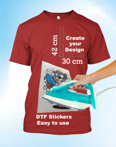 DTF Sticker 42cm Height & 30cm Width